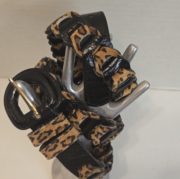 VINTAGE Animal Print Belt - Picture 4 of 11